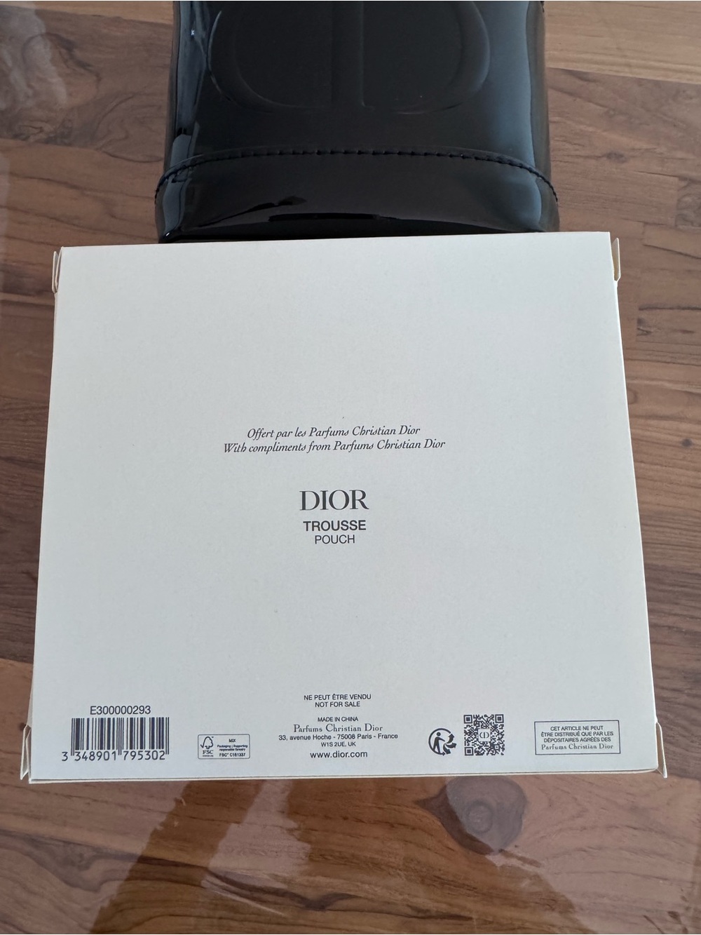 GWP Dior Black Patent Leather Travel Pouch - Picture 3 of 7